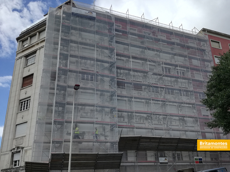 Britamontes | Reabilitação de fachadas em Lisboa